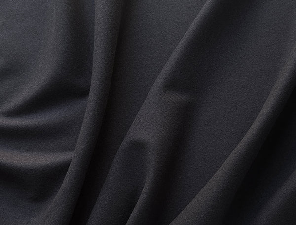 Charcoal Grey - Italian Twill  Merino Wool - 148 cm Wide.