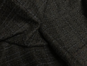 Black on Black - French Tweed - 150 cm Wide.