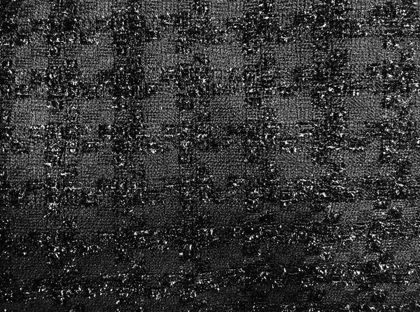 Black on Black - Houndstooth Pattern - French Tweed - 150 cm Wide
