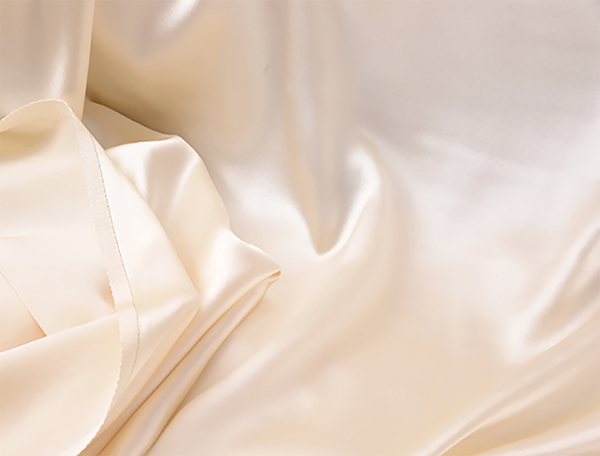 Cream Color Double Ply - Silk Satin - Mulberry Silk, 40 mm - 140 cm Wide.