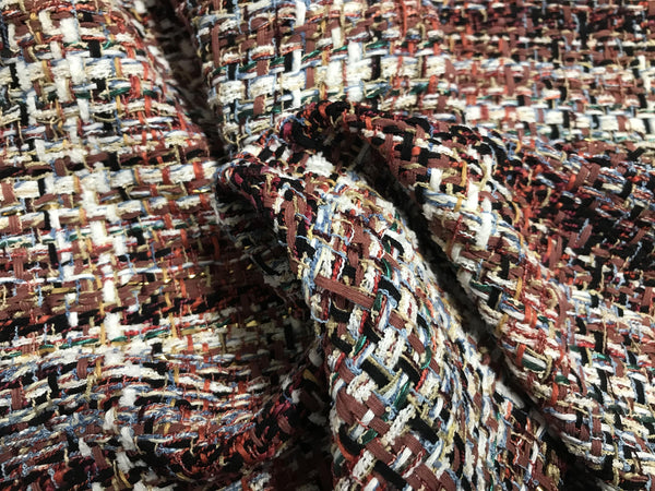 Multi Color With Ribbons - French Tweed - 145 cm Wide - WIKILACES