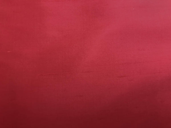 Pomegranate Red - Italian Silk Shantung - 20 MM - 140 cm Wide - WIKILACES