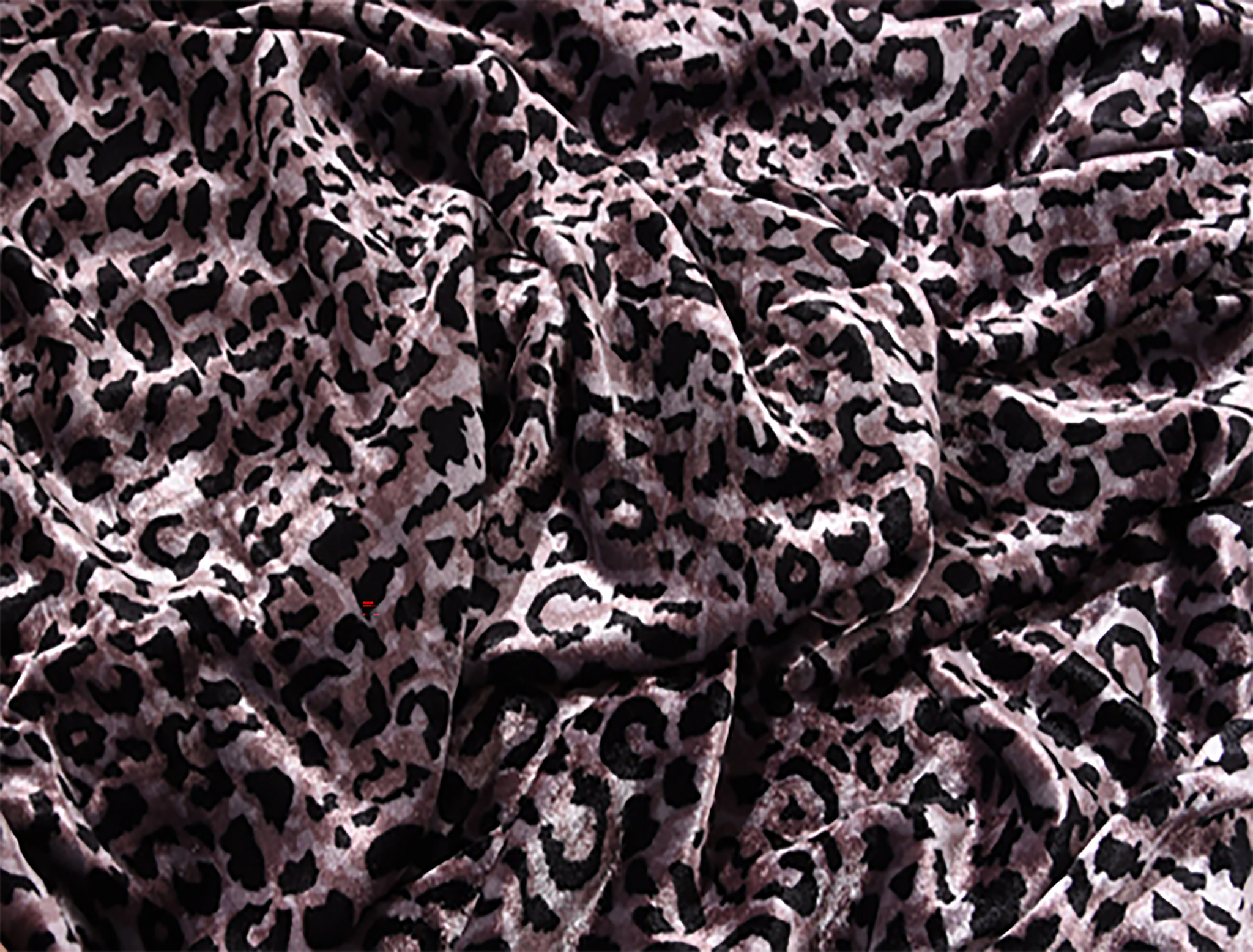 Leopard Print - Italian Silk Velvet - 114 cm Wide.