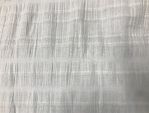 White Egyptian Cotton Jacquard  - 138 cm Wide.