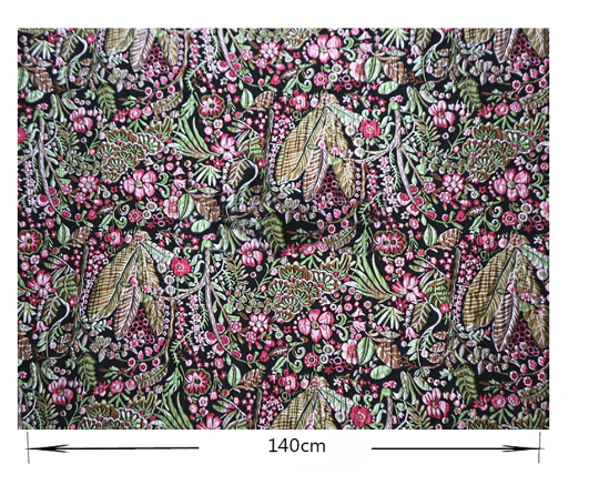 Multi Color 3 D Print - Italian  Jacquard Fabric - 145 cm Wide.