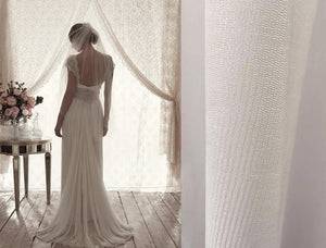 Natural White- French Silk Tulle - 152 cm Width.
